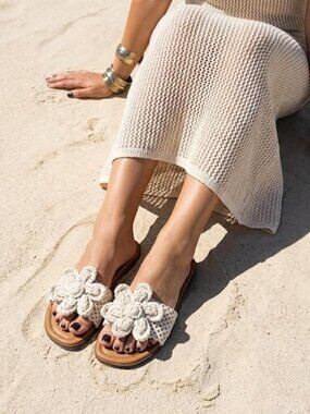 Gemma Knit Flat Sandals